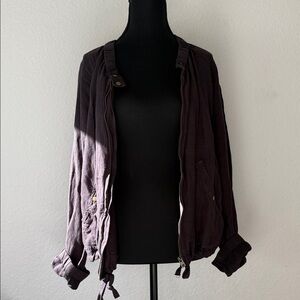 Lucky Brand Dark Brown Bomber Jacket